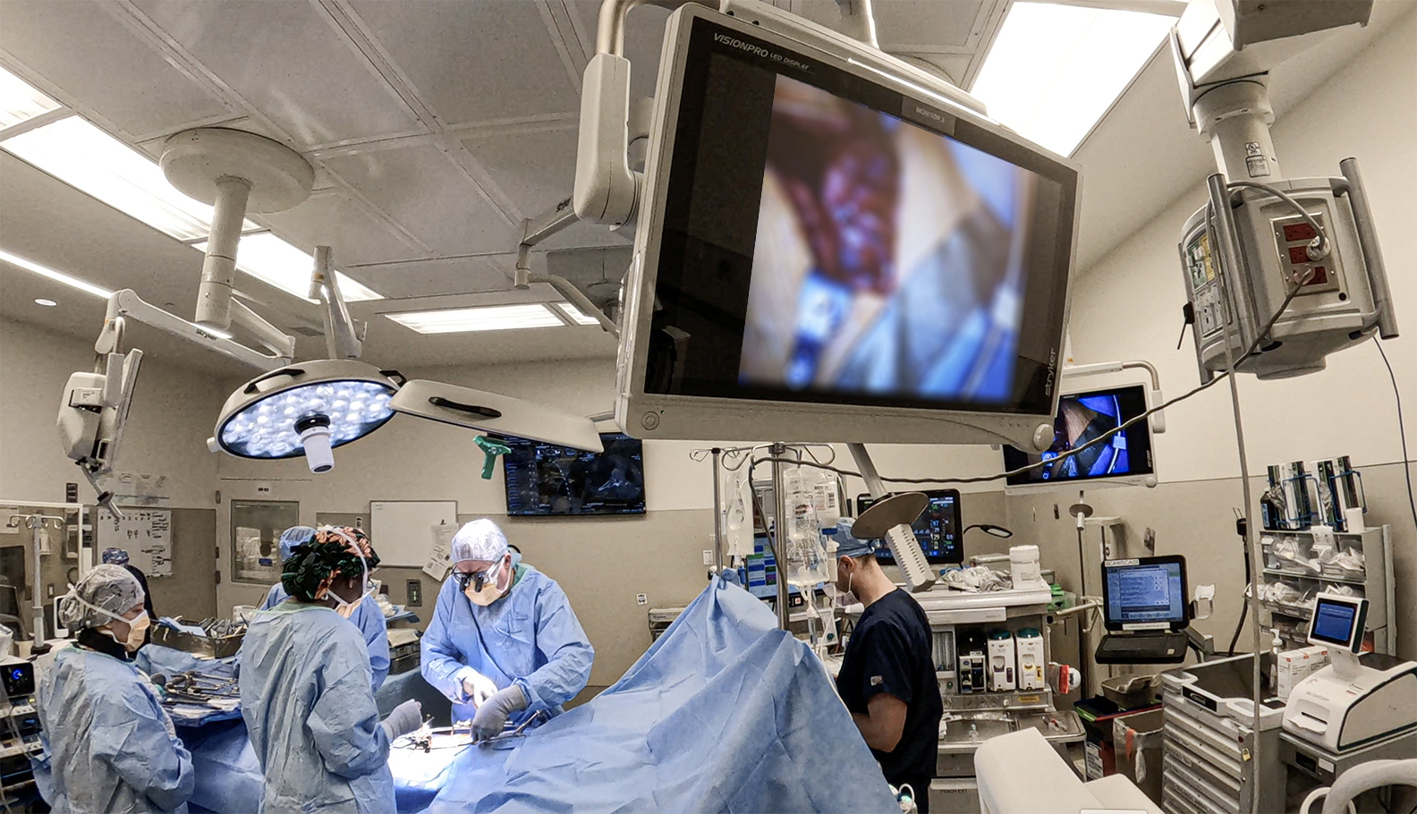 color photograph of operating room